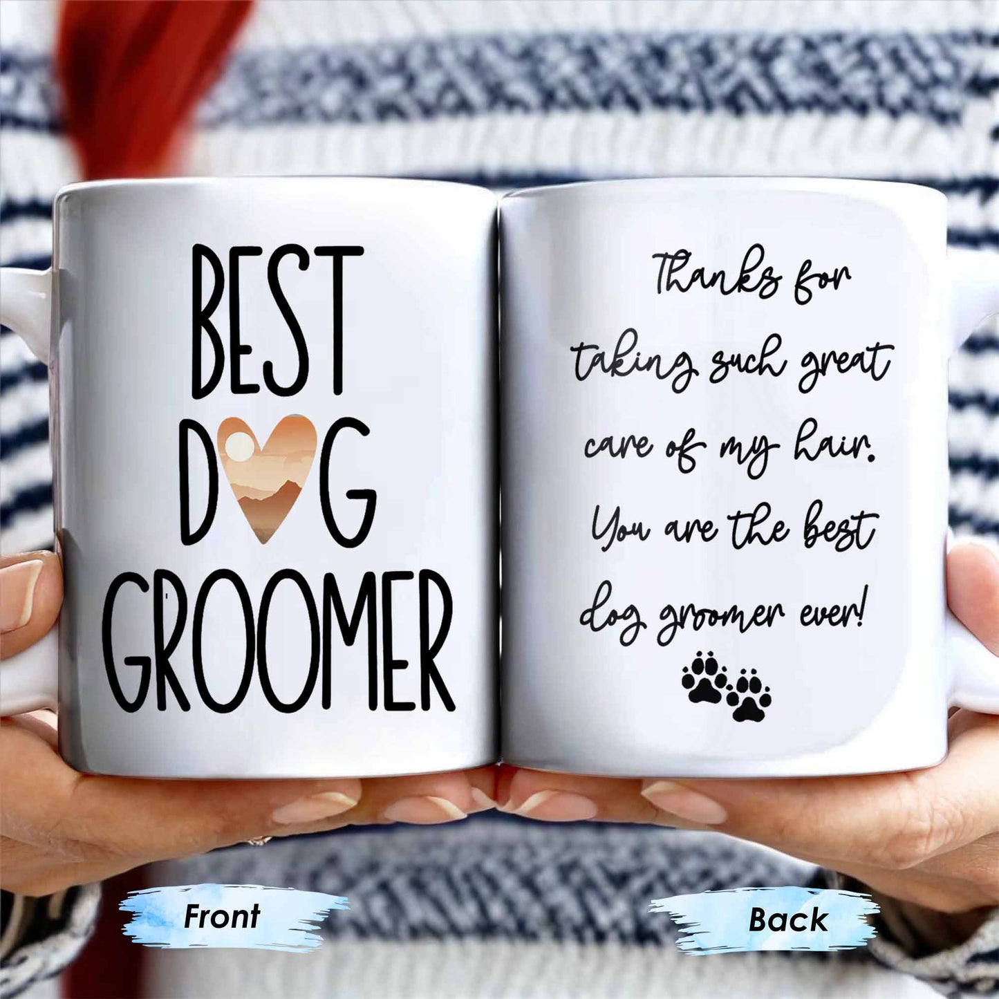 Best Dog Groomer Thanks For Taking Such Great Care - Personalized Custom Coffee Mug - DOG067_MG