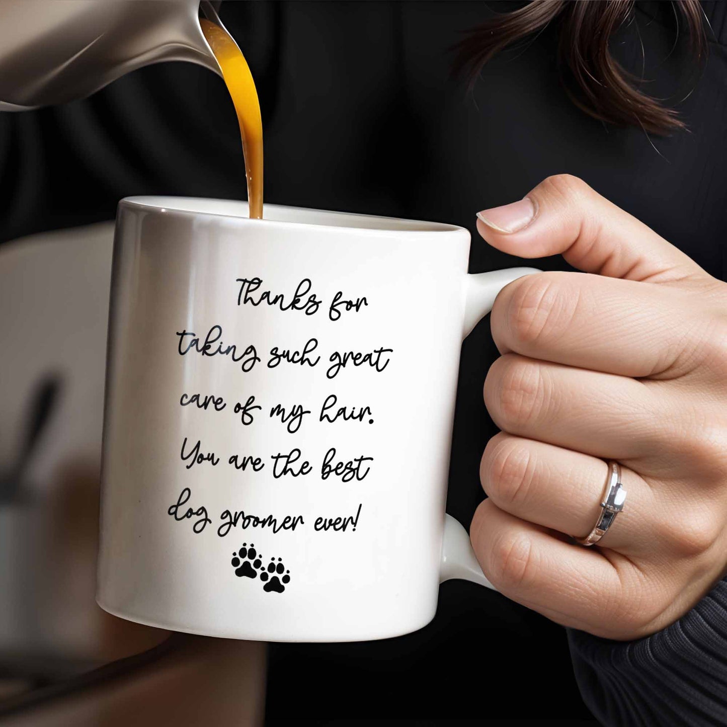 Best Dog Groomer Thanks For Taking Such Great Care - Personalized Custom Coffee Mug - DOG067_MG