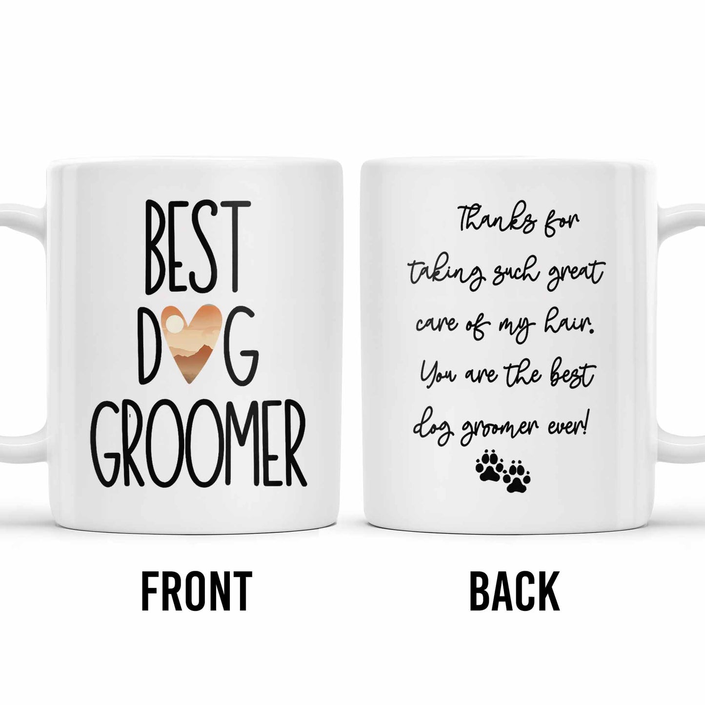 Best Dog Groomer Thanks For Taking Such Great Care - Personalized Custom Coffee Mug - DOG067_MG