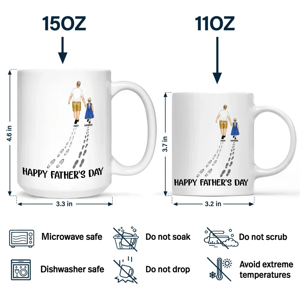 Happy Father's Day Best Dad Ever - Personalized Mug