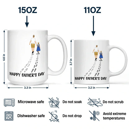 Happy Father's Day Best Dad Ever - Personalized Mug