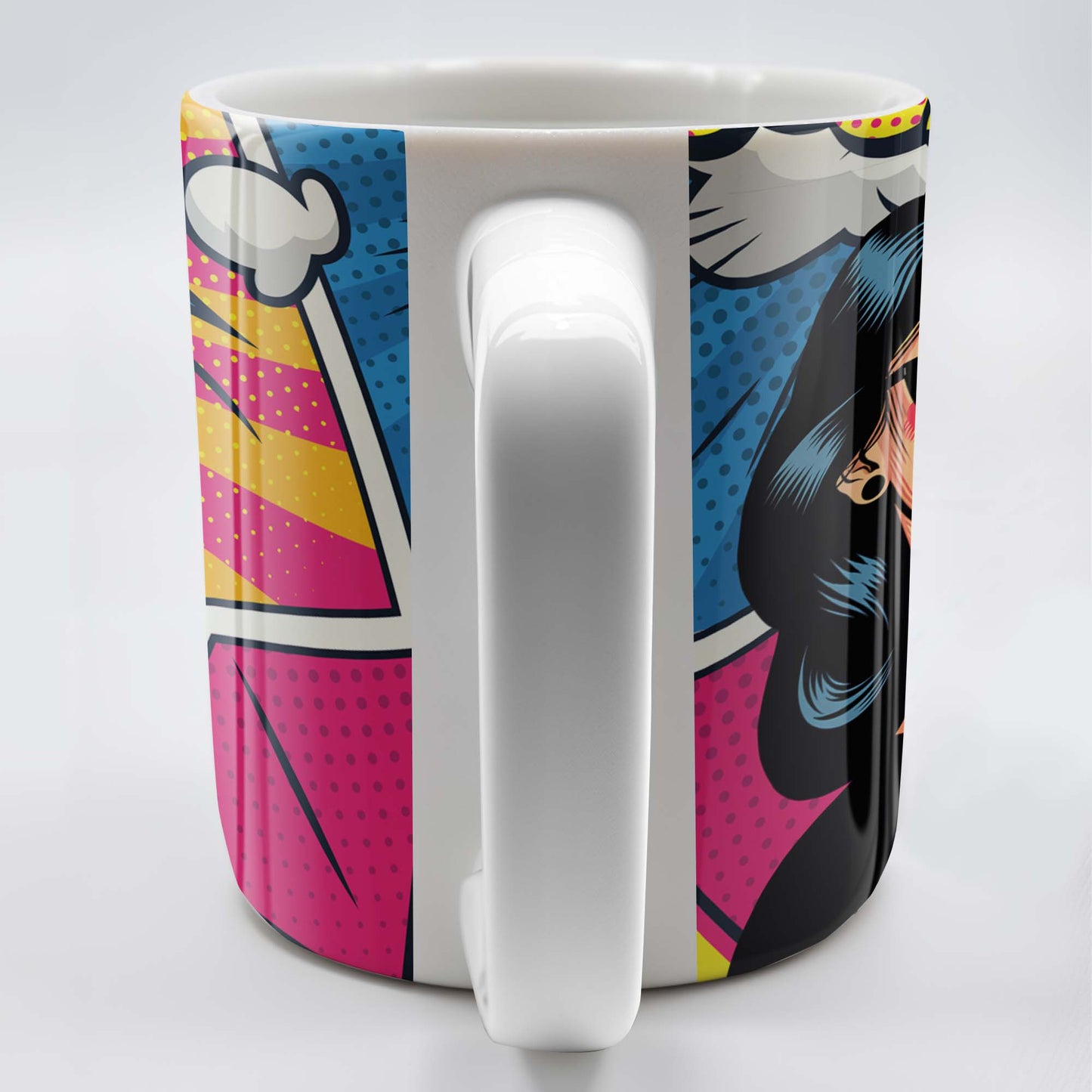 I Was Left Unsupervised Comic Pop Art Style Mug - Personalized Custom Coffee Mug - DTG005_MG