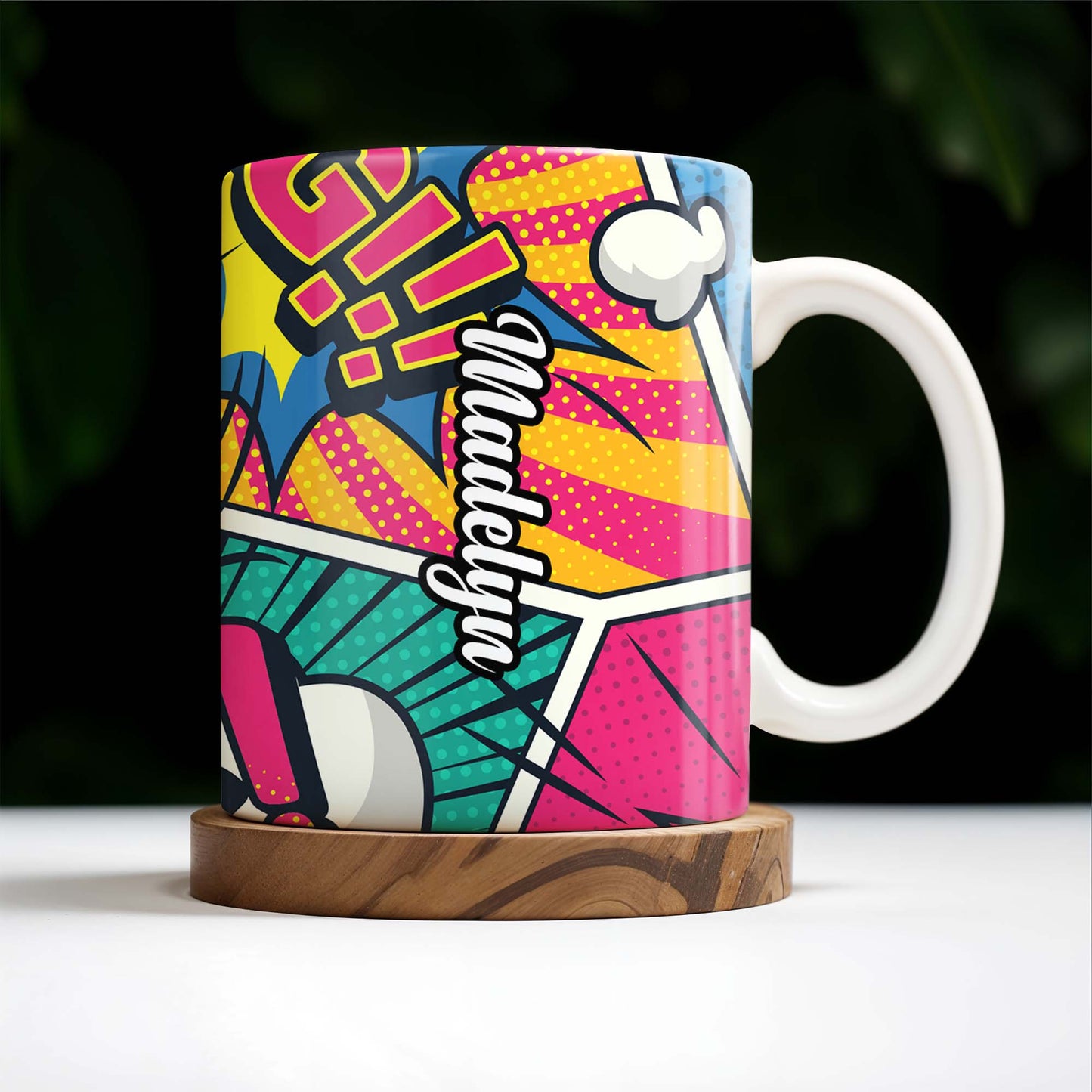 I Was Left Unsupervised Comic Pop Art Style Mug - Personalized Custom Coffee Mug - DTG005_MG