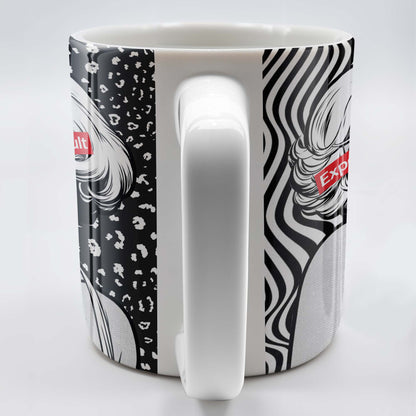 Expensive & Difficult Pop Art Style Mug - Personalized Custom Coffee Mug - DTG006_MG