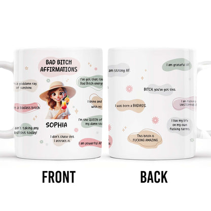 Empower Yourself Every Day, Speech Bubbles, Inspirational Quotes - Personalized Custom Coffee Mug - DTG008_MG