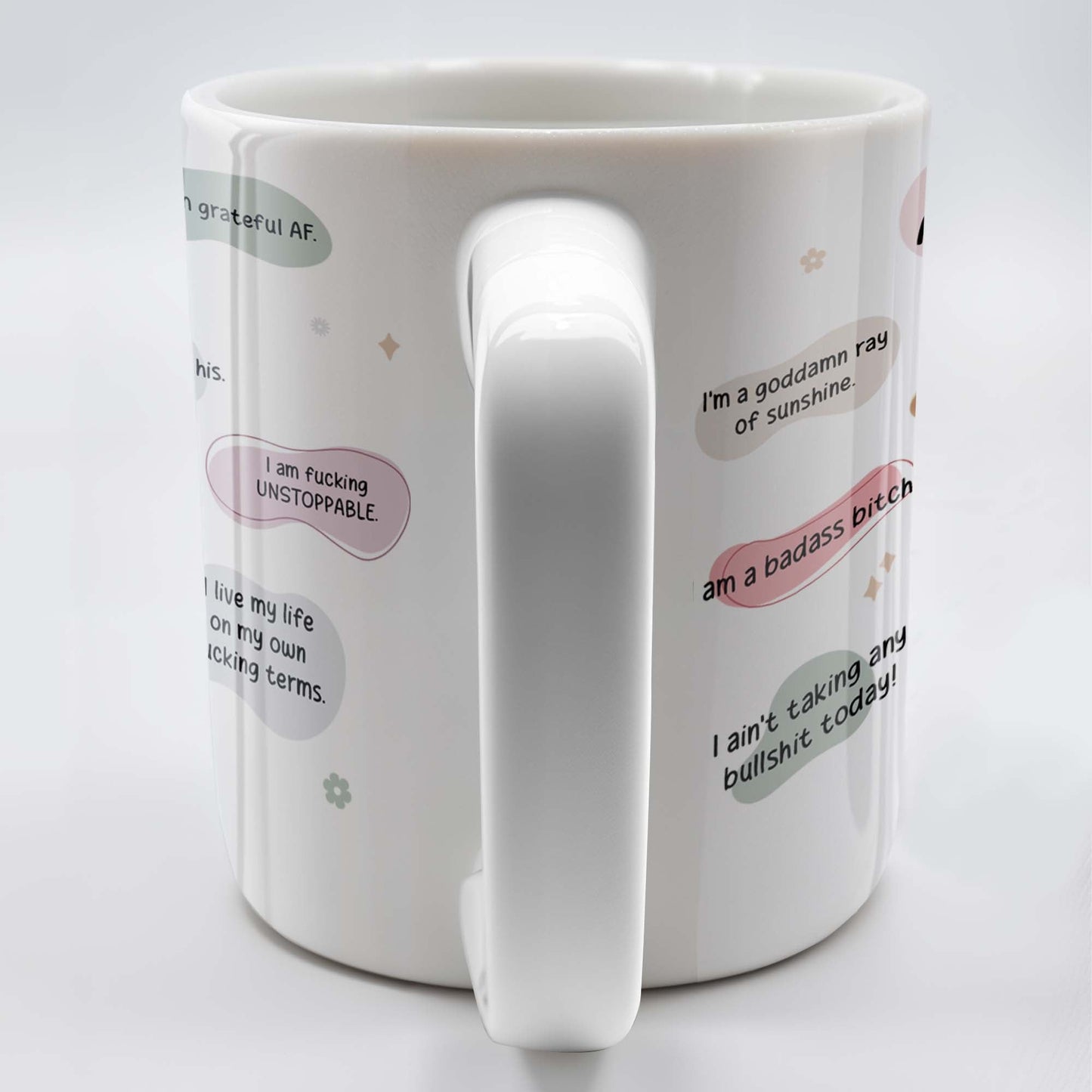 Empower Yourself Every Day, Speech Bubbles, Inspirational Quotes - Personalized Custom Coffee Mug - DTG008_MG