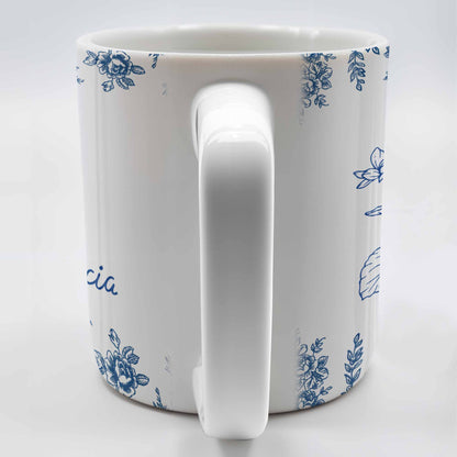 Personalize This Floral Coffee Mug - Personalized Custom Coffee Mug - DTG033_MG