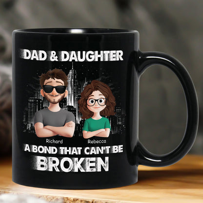 Dad And Daughters, Sons - A Bond That Can't Be Broken - Personalized Mug