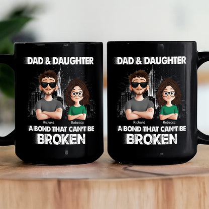 Dad And Daughters, Sons - A Bond That Can't Be Broken - Personalized Mug
