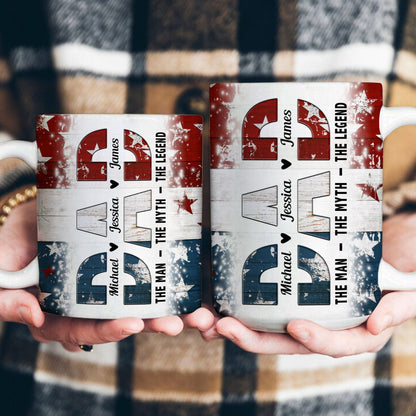 Dad. The Man. The Myth. The Legend - Personalized Mug