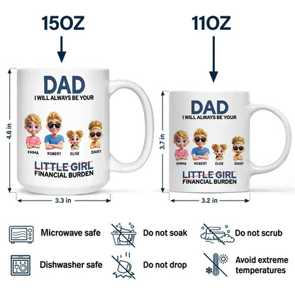 Dad I Will Always Be Your Financial Burden Funny - Personalized Mug