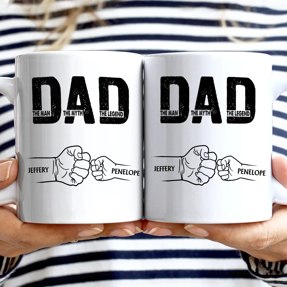Dad The Man The Myth The Legend - Personalized Mug