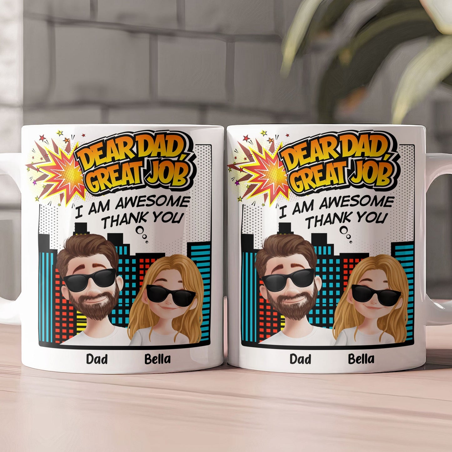 Dad, Great Job - Thank You - Personalized Mug