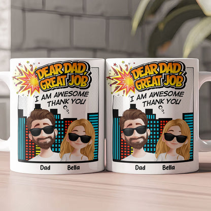 Dad, Great Job - Thank You - Personalized Mug