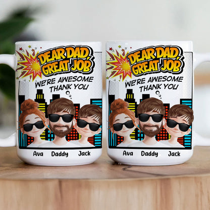 Dad, Great Job - Thank You - Personalized Mug