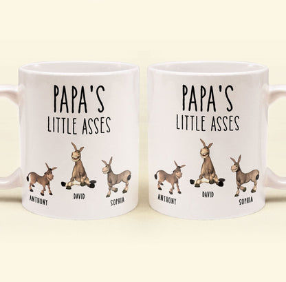 Daddy's Little Asses - Custom Title - Gifts For Mommy, Dad, Papa - Personalized Mug