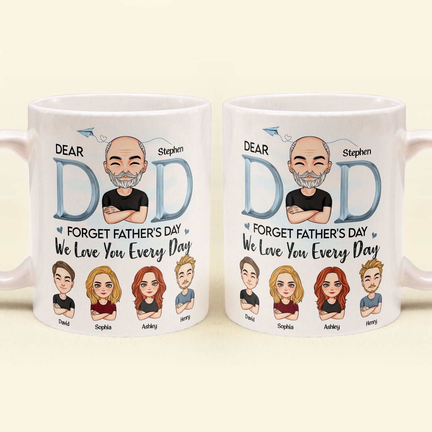 Dear Dad, We Love You - Personalized Mug