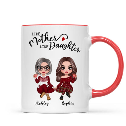 Doll Like Mother Like Daughters Christmas Personalized Mug