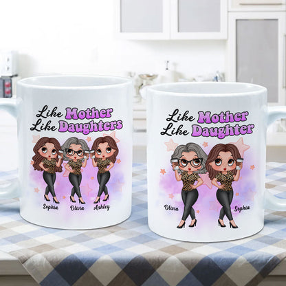 Pretty Sassy Girl Like Mother Like Daughter Gift For Mom Personalized Mug