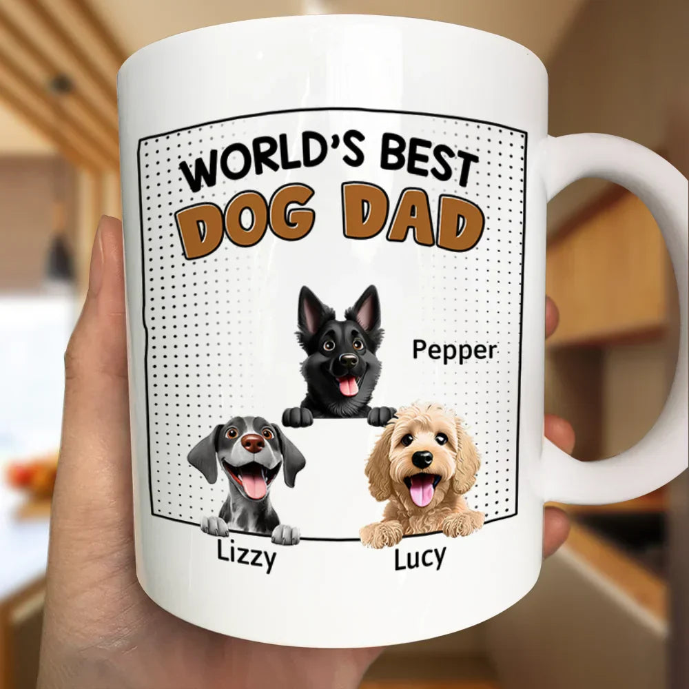 Dog Dad Thanks For Putting Up With My Sht - Personalized Mug