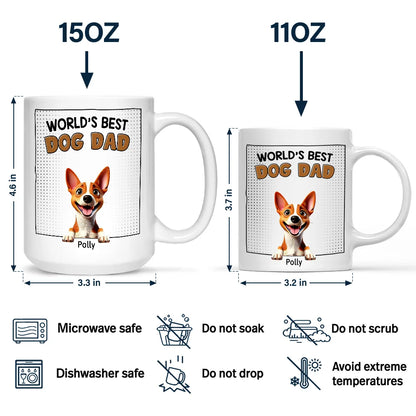 Dog Dad Thanks For Putting Up With My Sht - Personalized Mug