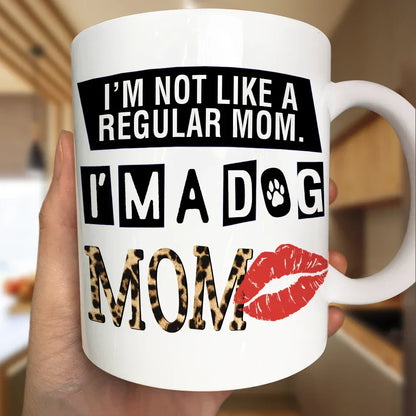 Custom Dog Mom Ceramic Mug - Personalized Two-Tone Cup for Dog Lovers