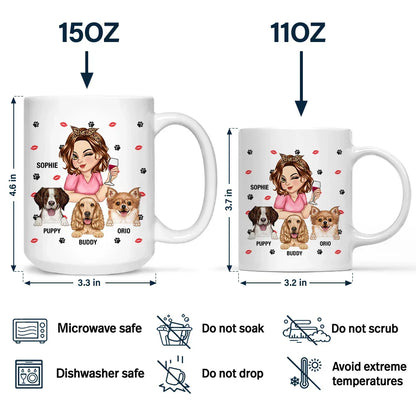 Dog Mom Not Like A Regular Mom - Personalized Mug