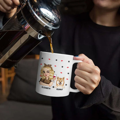 Dog Mom Not Like A Regular Mom - Personalized Mug