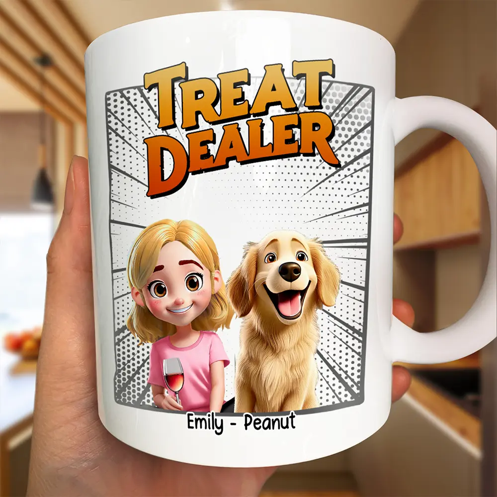 Dog Treat Dealer 3D Effect - Personalized Mug