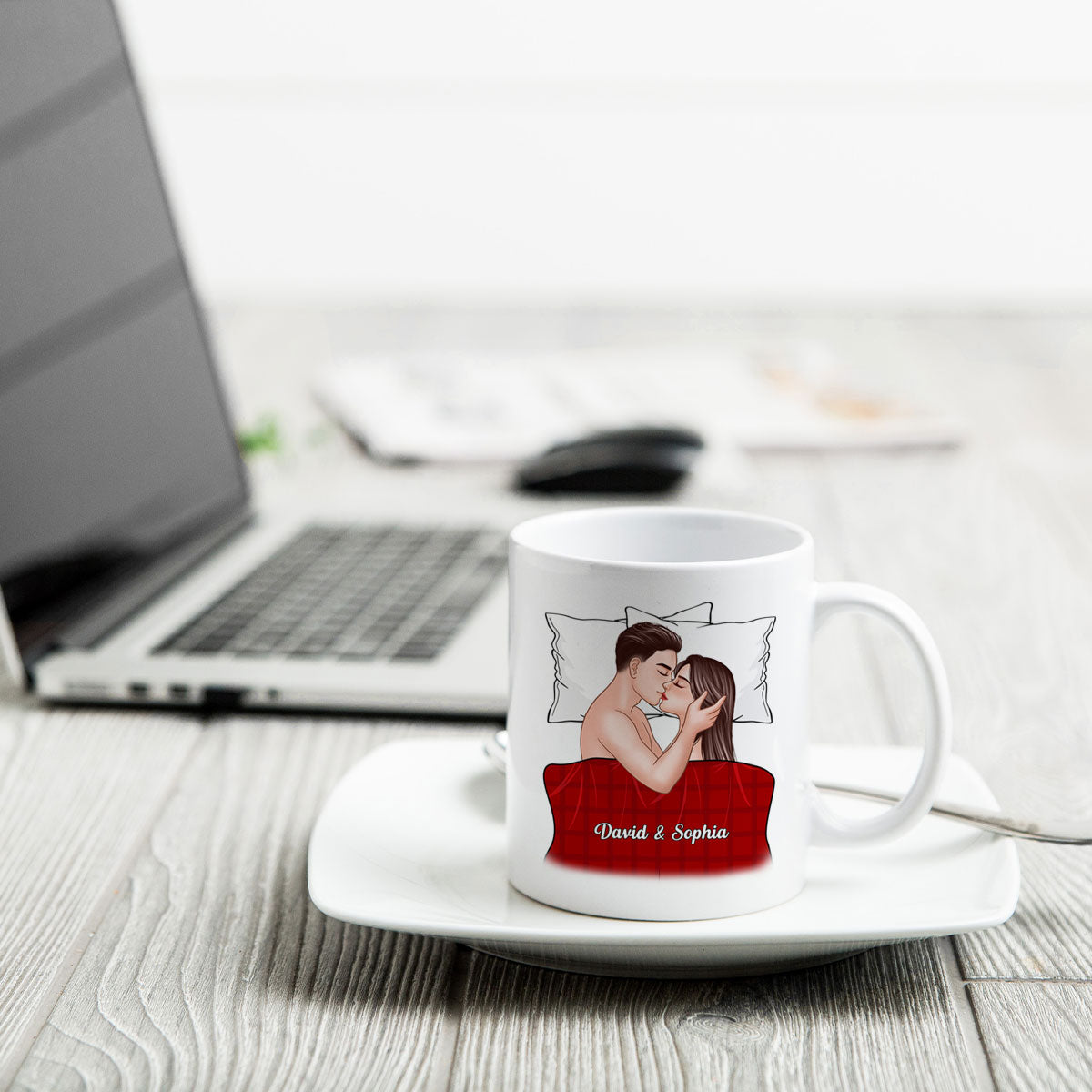 All I Want Is To Fall Asleep With You Valentine's Couple Personalized Mug