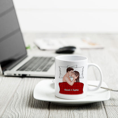 All I Want Is To Fall Asleep With You Valentine's Couple Personalized Mug