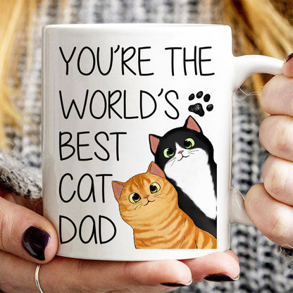 You Are The World's Best Cat Dad Personalized Mug