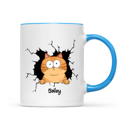Funny Cat Personalized Mug, Gift For Cat Mom, Cat Dad, Cat Lover