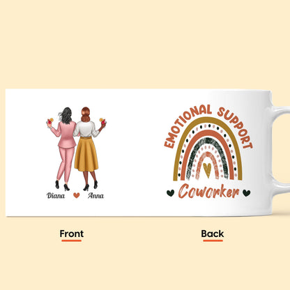 Emotional Support Coworker - Personalized Mug