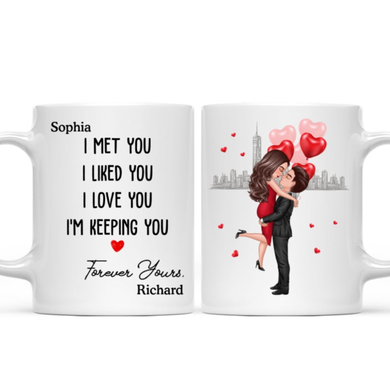 Forever Yours Couple Anniversary Gift Personalized Mug
