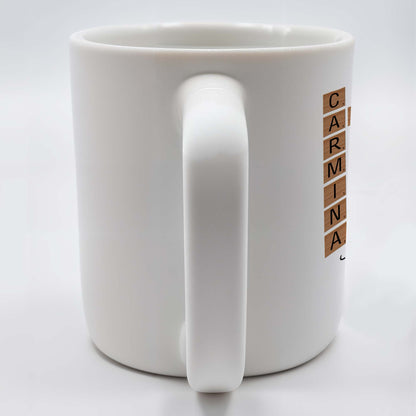 Create Your Own Family Name Scrabble Puzzle - Personalized Custom Coffee Mug - FAM206_MG