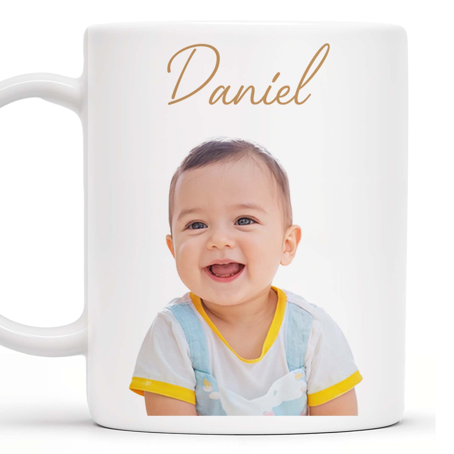 Cherish Every Smile, Capture Every Moment Baby Photo Mug - Personalized Custom Coffee Mug - FAM215_MG