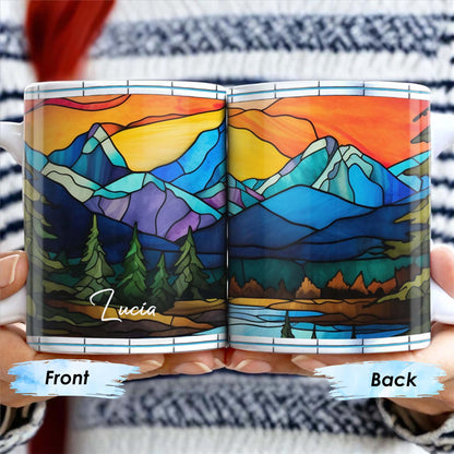 Explore Majestic Mountains Coffee Mug - Personalized Custom Coffee Mug - FAM231_MG