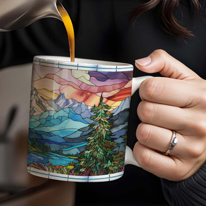Explore Majestic Mountains Coffee Mug - Personalized Custom Coffee Mug - FAM231_MG