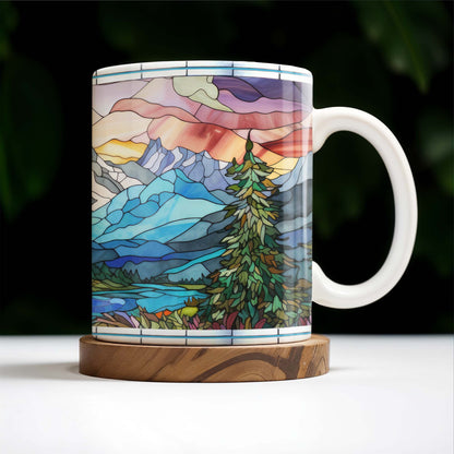 Explore Majestic Mountains Coffee Mug - Personalized Custom Coffee Mug - FAM231_MG