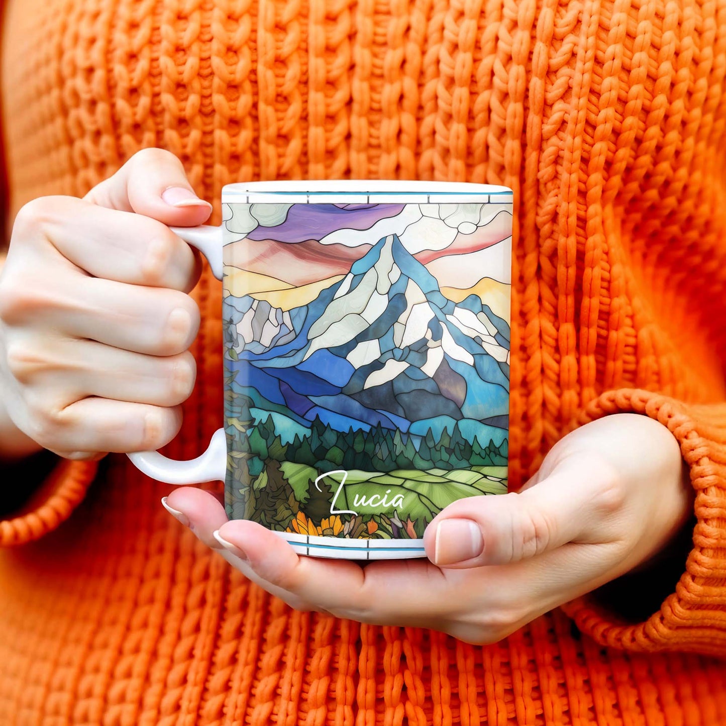 Explore Majestic Mountains Coffee Mug - Personalized Custom Coffee Mug - FAM231_MG