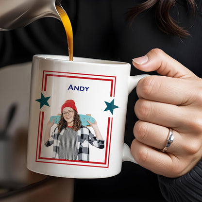 Middle Child The Reason We Have The Rules Mug With Stars - Personalized Custom Coffee Mug - FAM241_MG