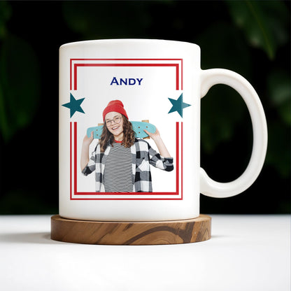 Middle Child The Reason We Have The Rules Mug With Stars - Personalized Custom Coffee Mug - FAM241_MG