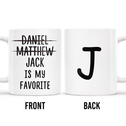 Is My Favorite Custom Coffee Mug - Personalized Custom Coffee Mug - FAM244_MG
