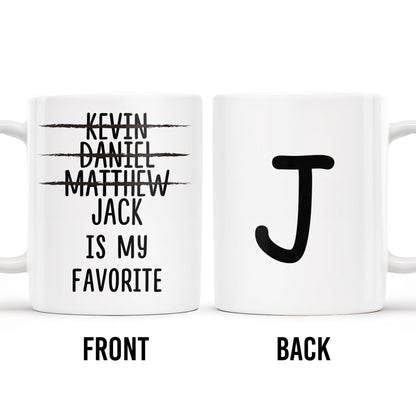 Is My Favorite Custom Coffee Mug - Personalized Custom Coffee Mug - FAM244_MG