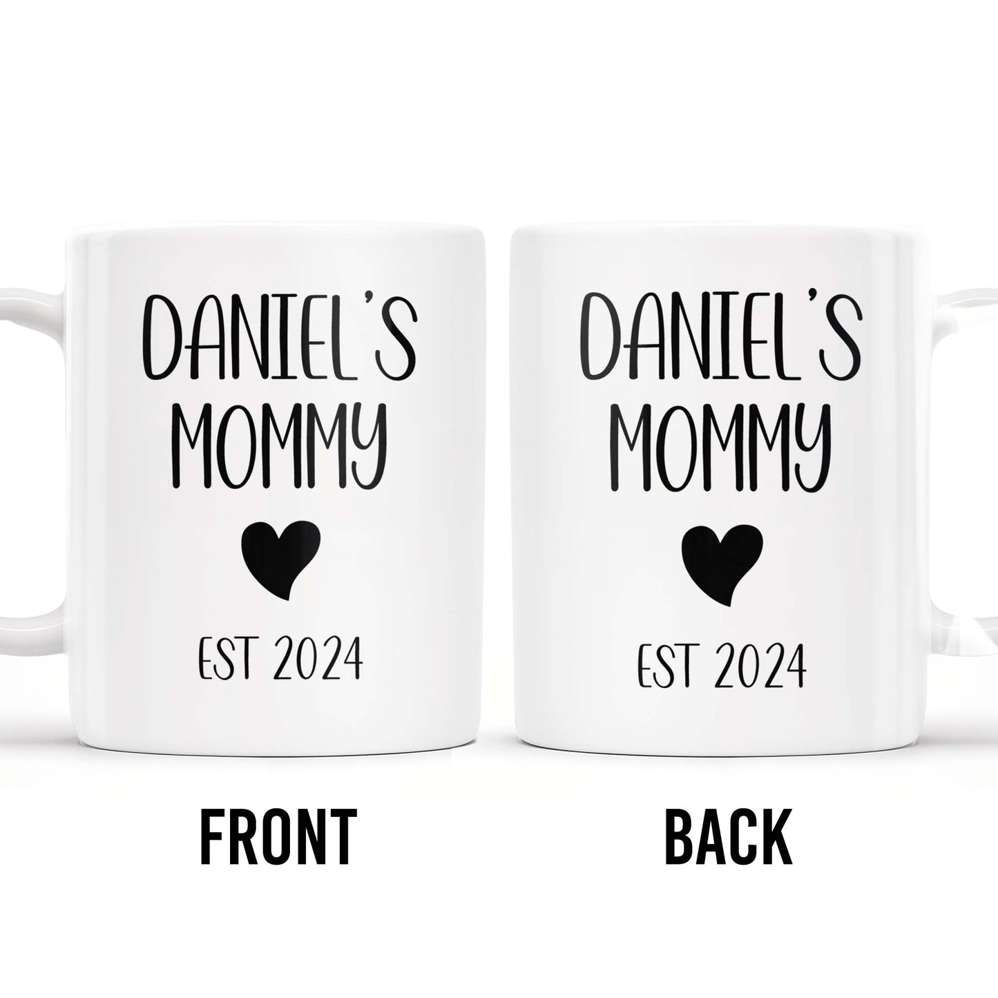 Personalized Love Heart Special Year Mug - Personalized Custom Coffee Mug - FAM247_MG