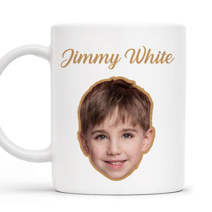 Cherished Moments Custom Mug Featuring Child's Face - Personalized Custom Coffee Mug - FAM259_MG