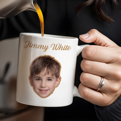 Cherished Moments Custom Mug Featuring Child's Face - Personalized Custom Coffee Mug - FAM259_MG