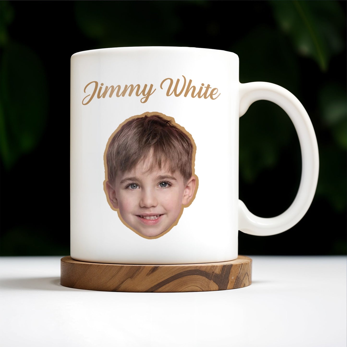 Cherished Moments Custom Mug Featuring Child's Face - Personalized Custom Coffee Mug - FAM259_MG