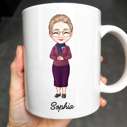 Create Your Special Message With A Personalized Character - Personalized Custom Coffee Mug - FAM303_MG